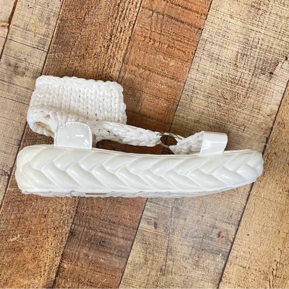 Women's 9.5 Woven Crochet Ankle Boho Island Platform Sandal Vacation Summer - Picture 5 of 10